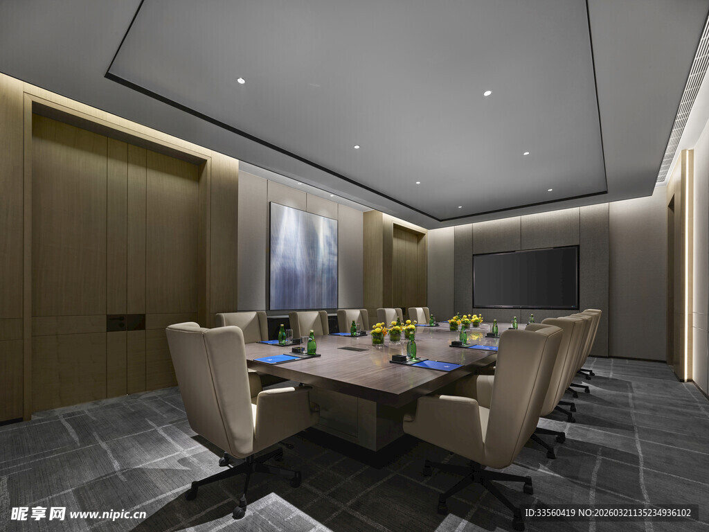现代风格会议室场景