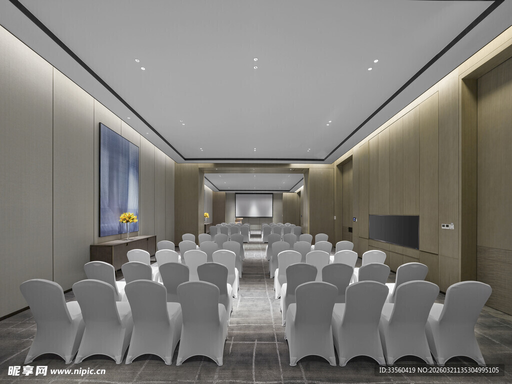 现代风格会议室布置