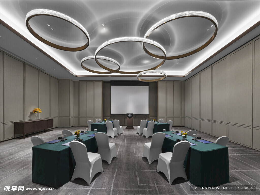 现代风格会议室室内场景