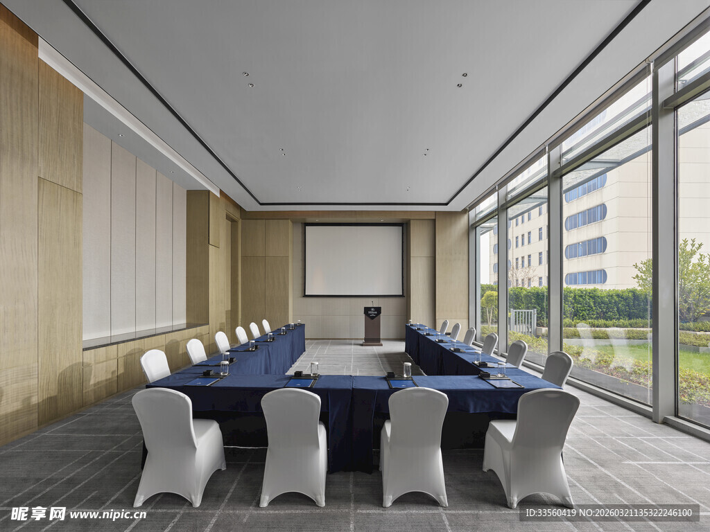 现代风格会议室室内场景