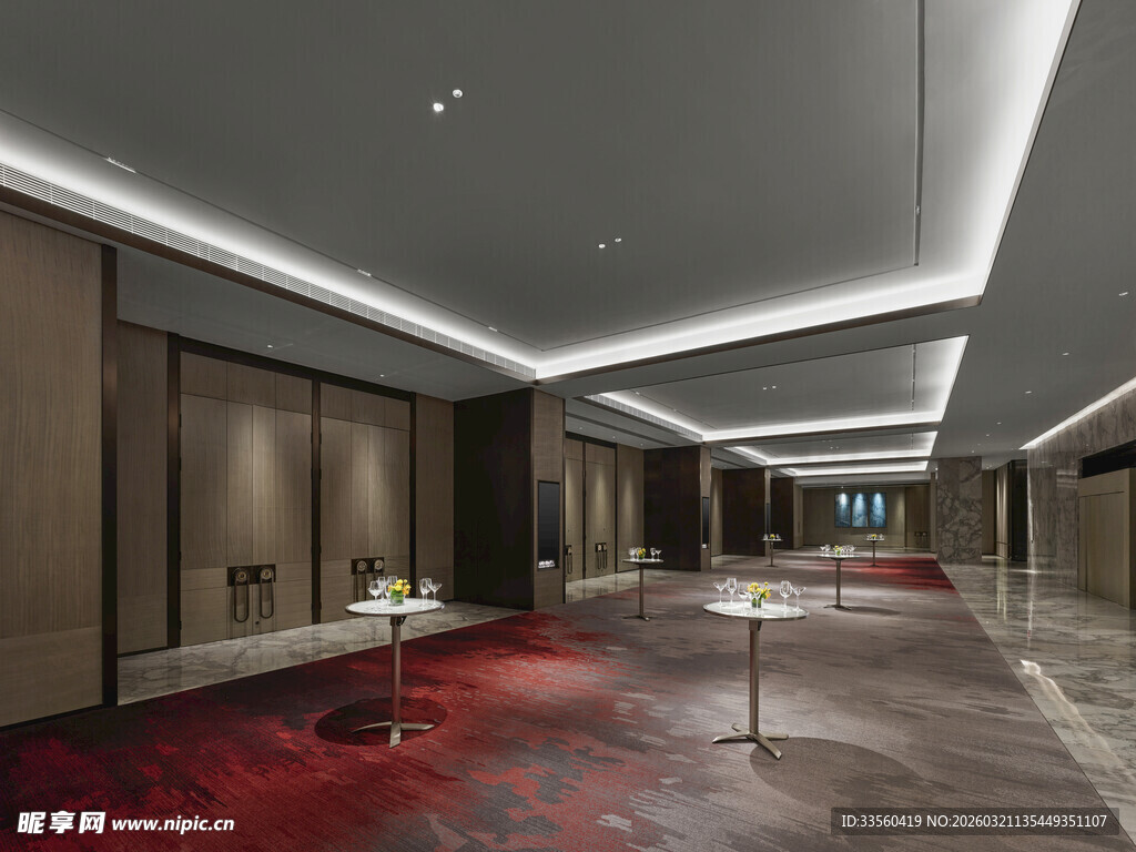 现代豪华会议室室内场景