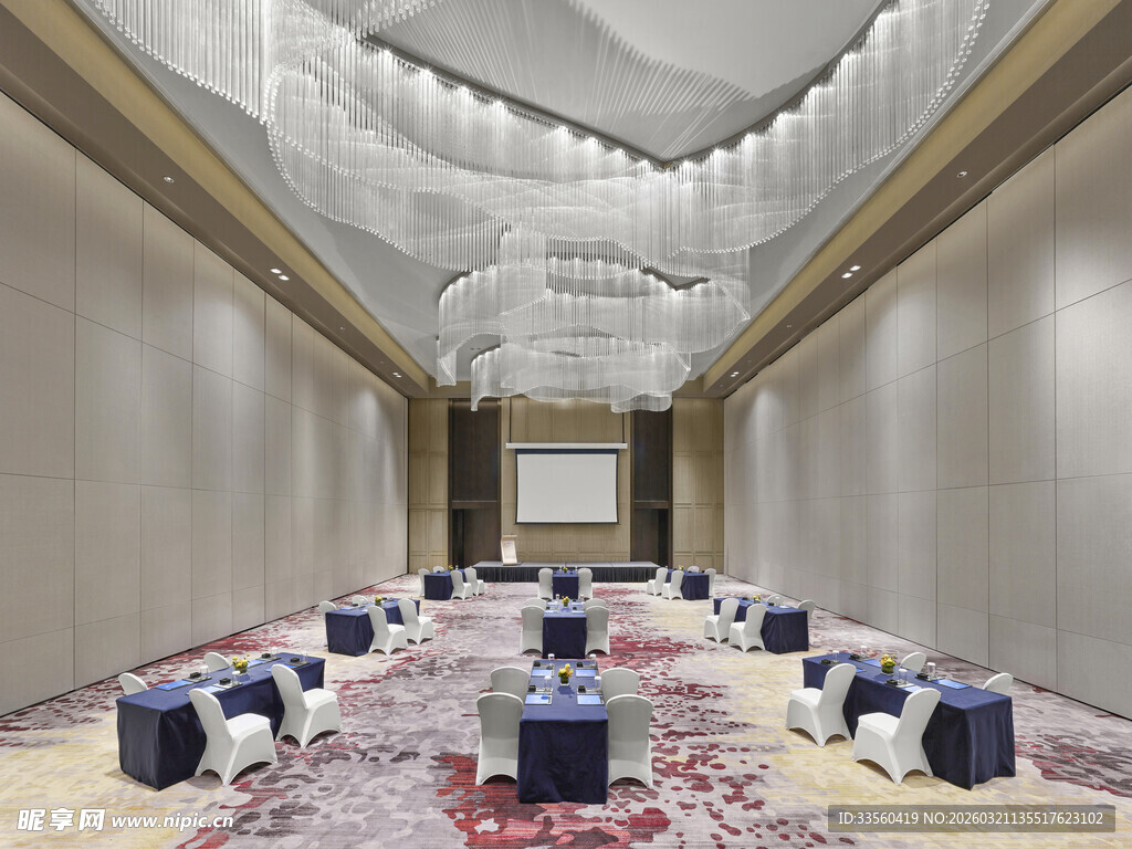 豪华宽敞的大型会议室