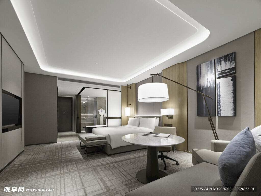 现代简约风卧室室内设计