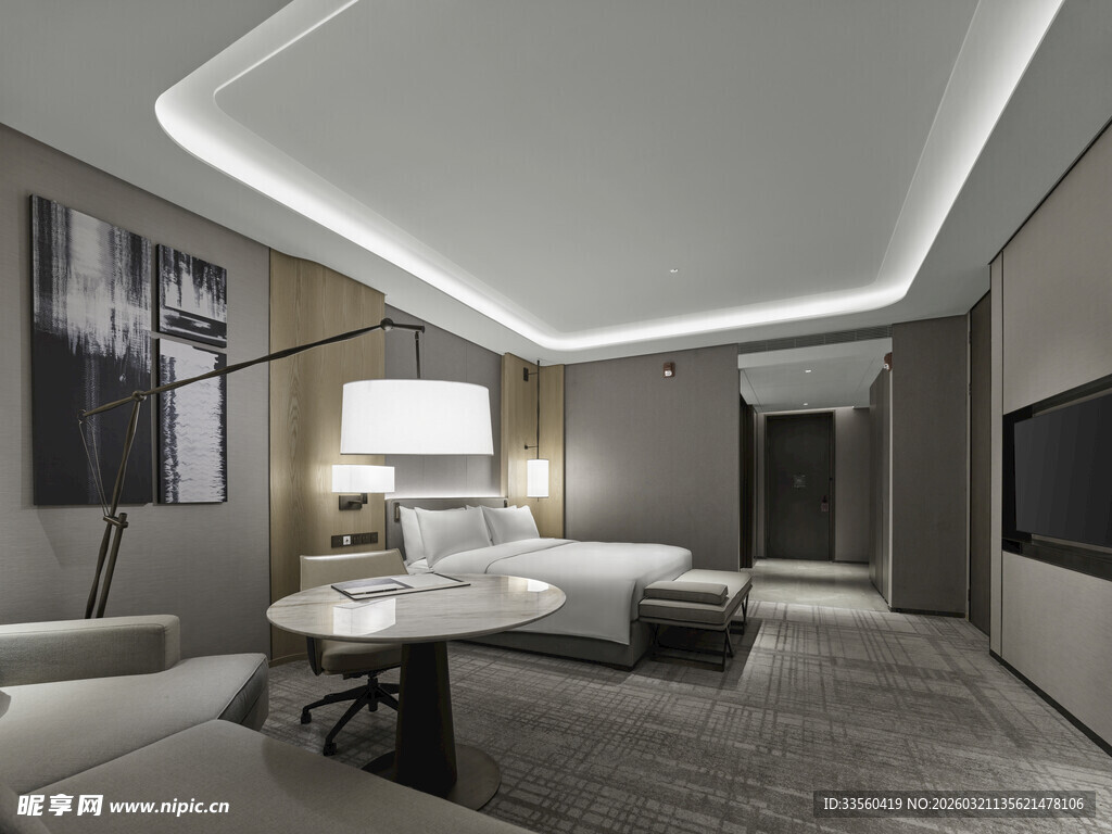 现代简约风格卧室空间