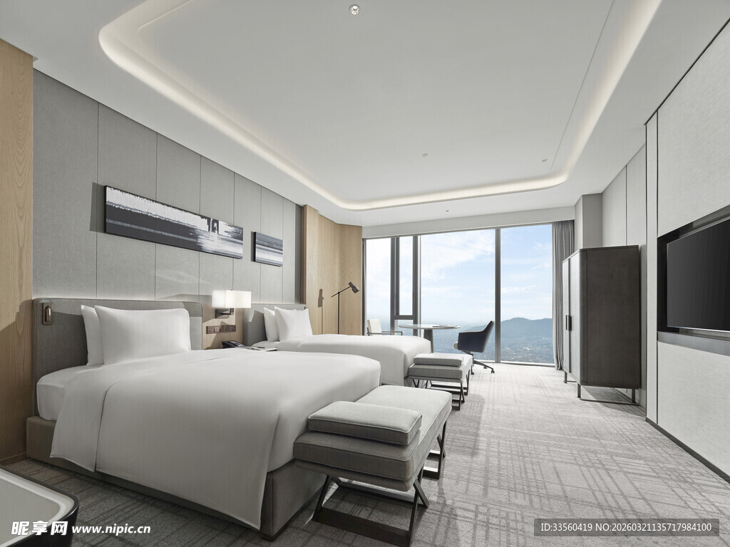 现代简约风格豪华卧室