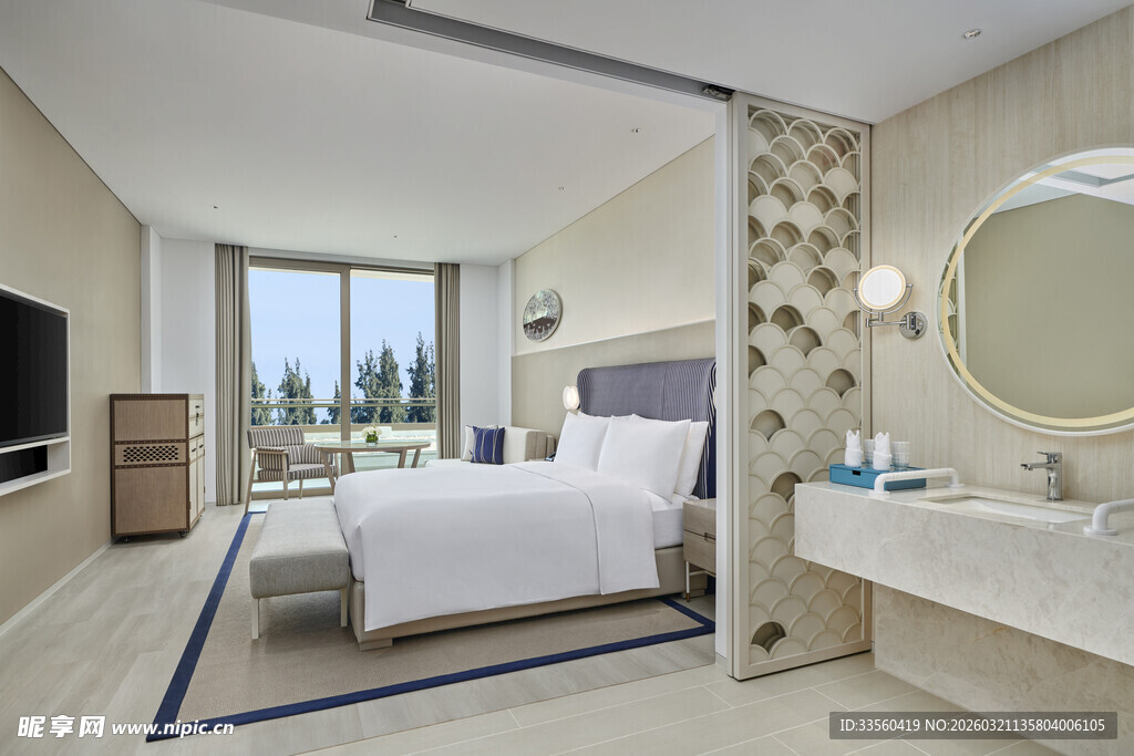 现代简约风豪华酒店卧室