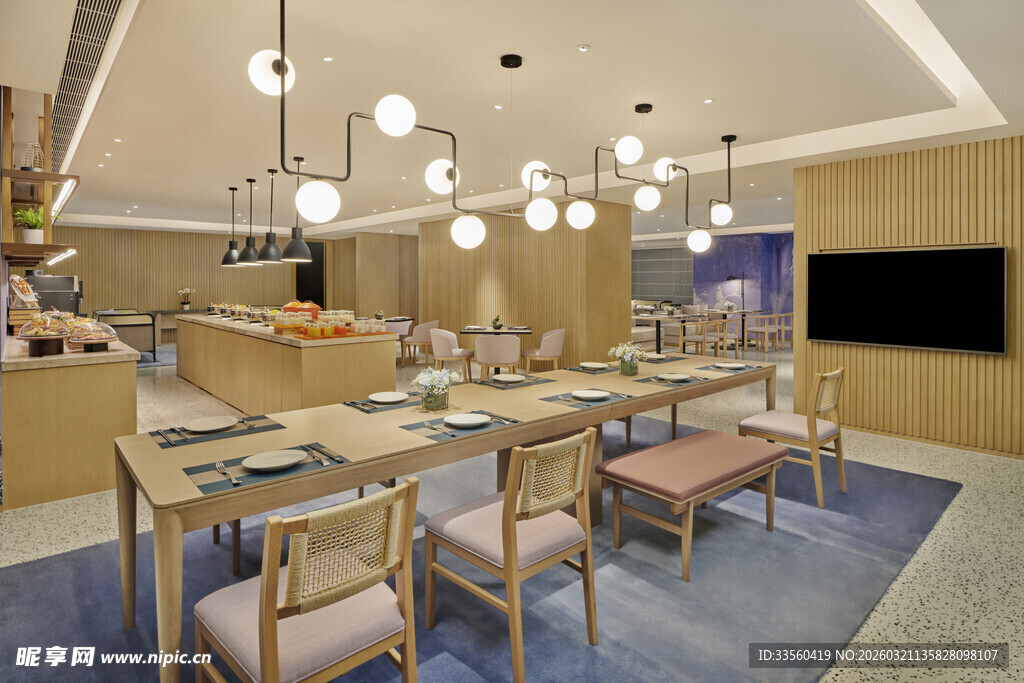 现代简约风餐厅室内场景