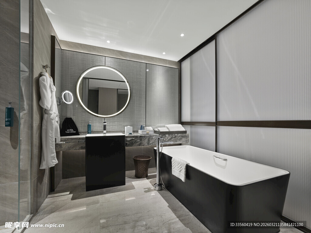 现代简约风豪华浴室设计