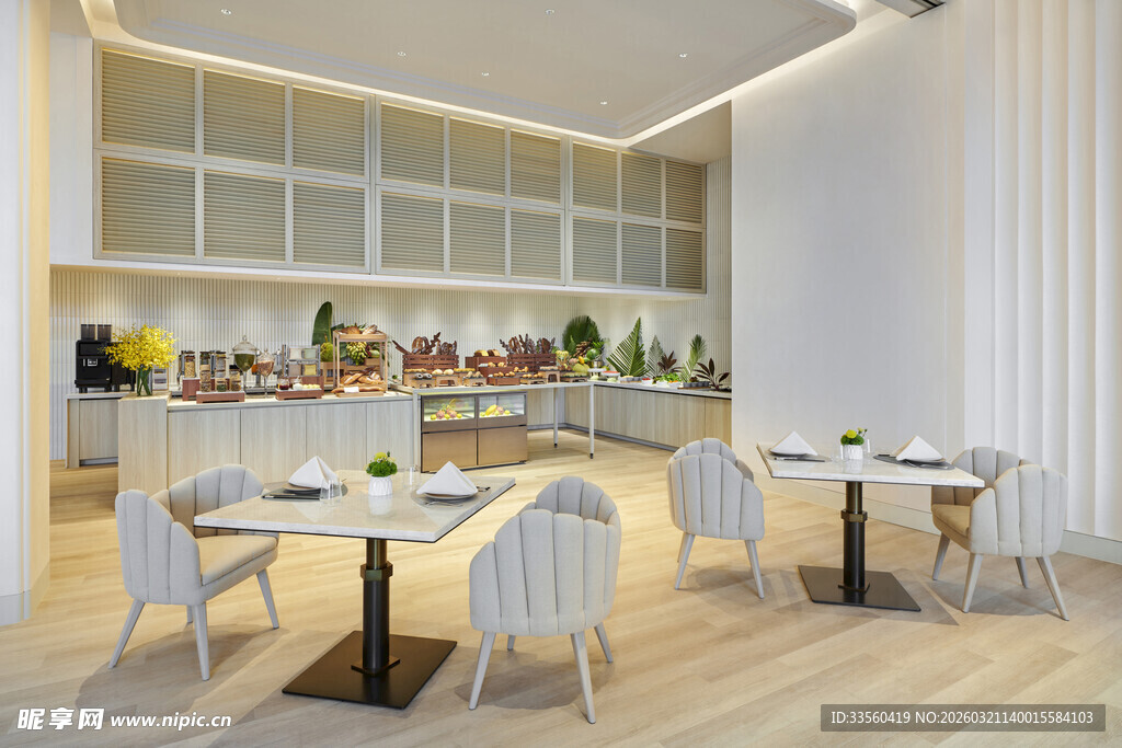现代简约风餐厅室内景象