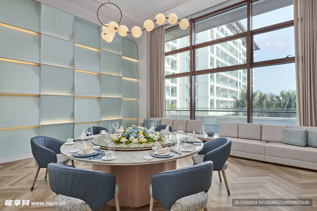 现代简约风餐厅室内景致