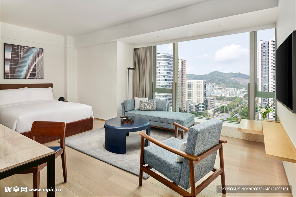 现代简约风舒适卧室空间