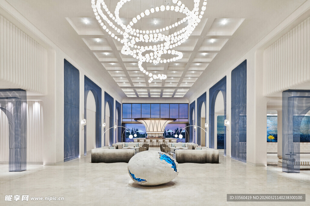豪华现代风格酒店大堂