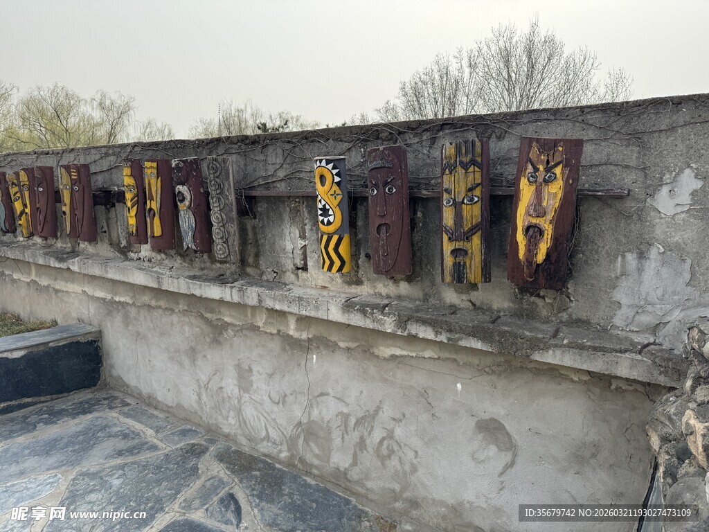 古老城墙挂饰展示