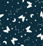 星空蝴蝶梦幻图案背景