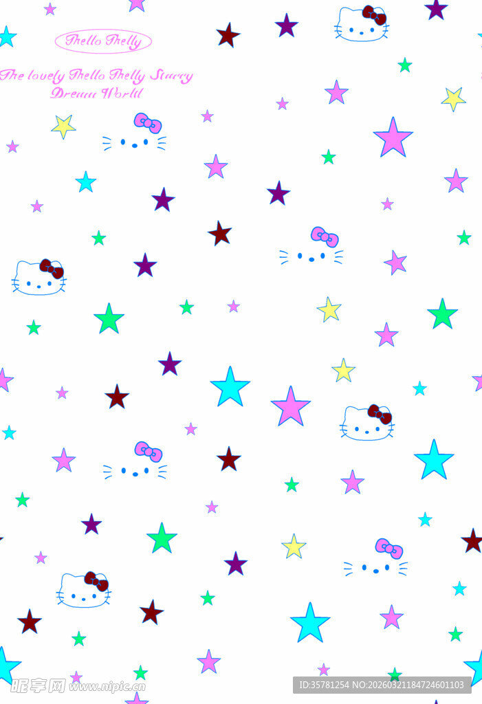 梦幻星星图案背景