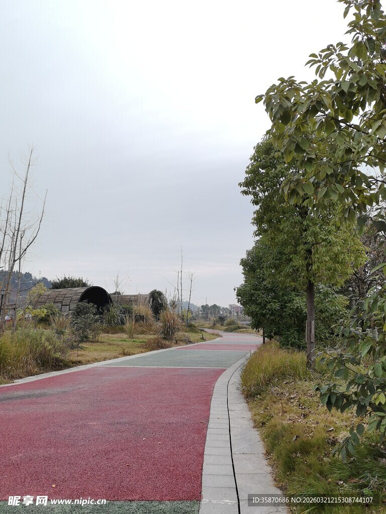 乡村彩色步道景观