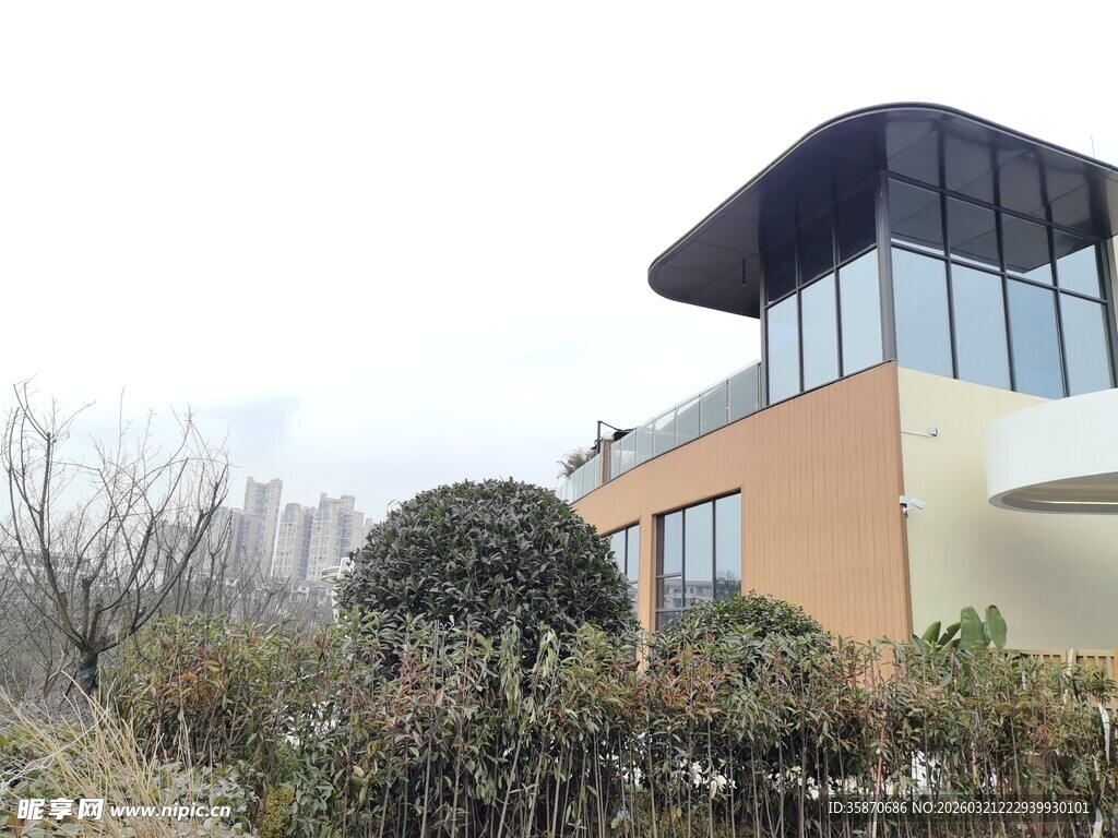 现代风格别墅外观景观