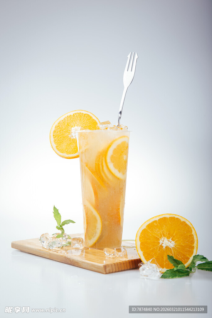 清新柠檬饮品 颜值在线