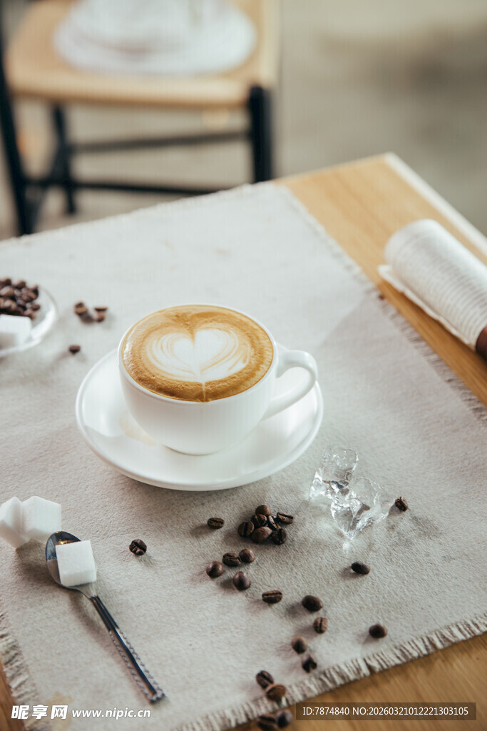 精致咖啡摆拍 氛围温馨