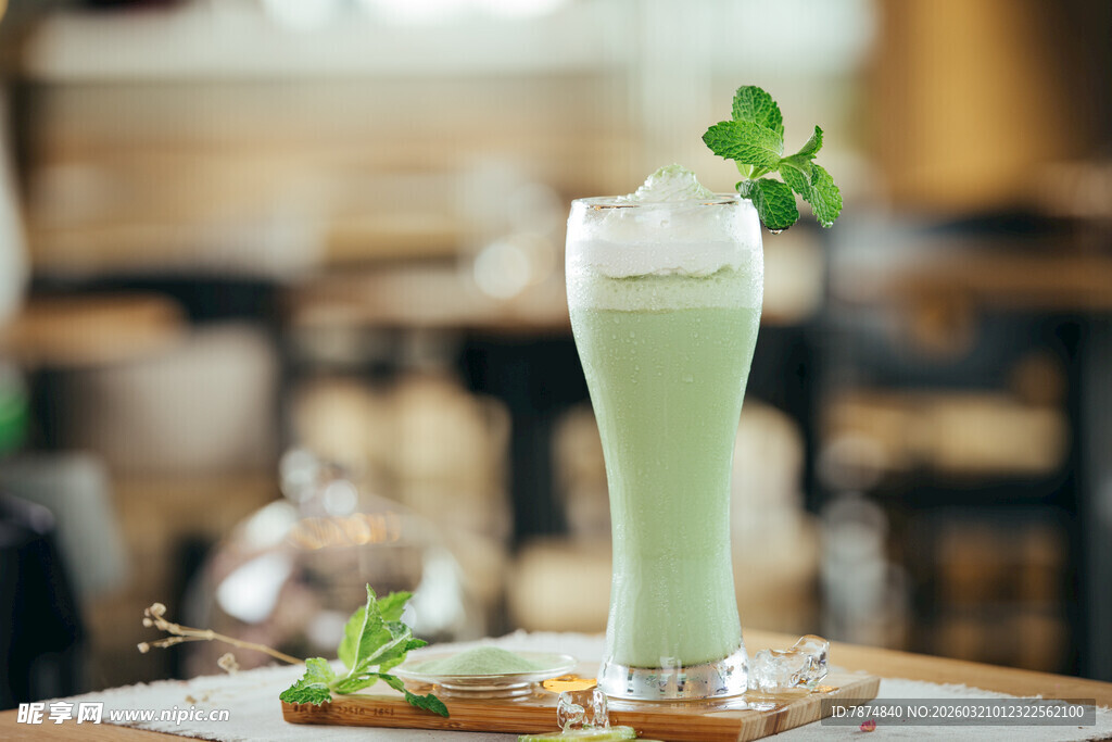 清新薄荷奶昔 点缀绿意