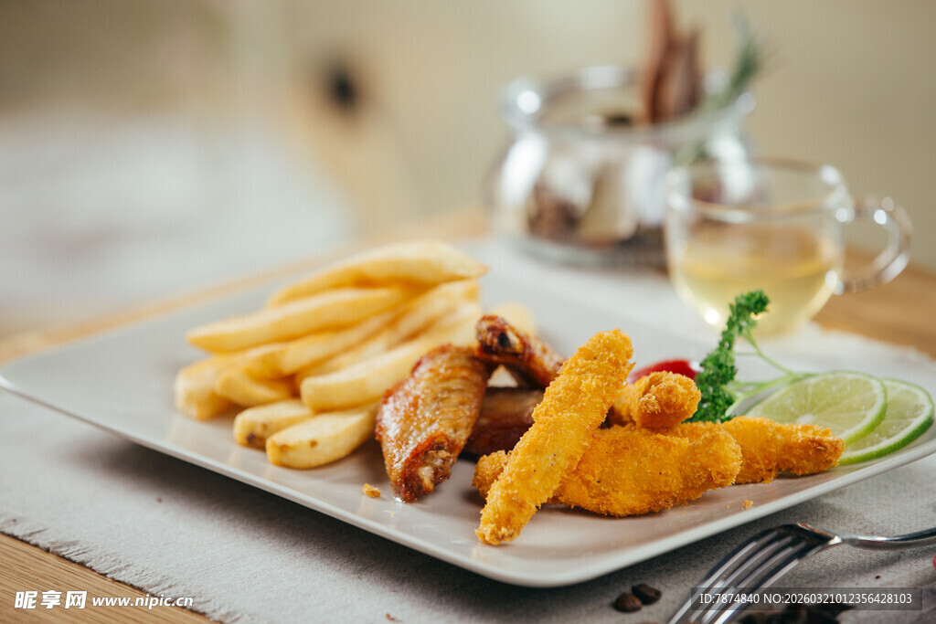 美味炸物拼盘 视觉味觉盛宴