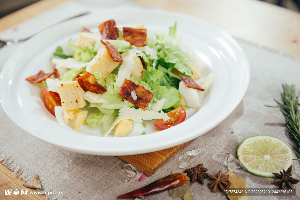 美味培根蔬菜沙拉