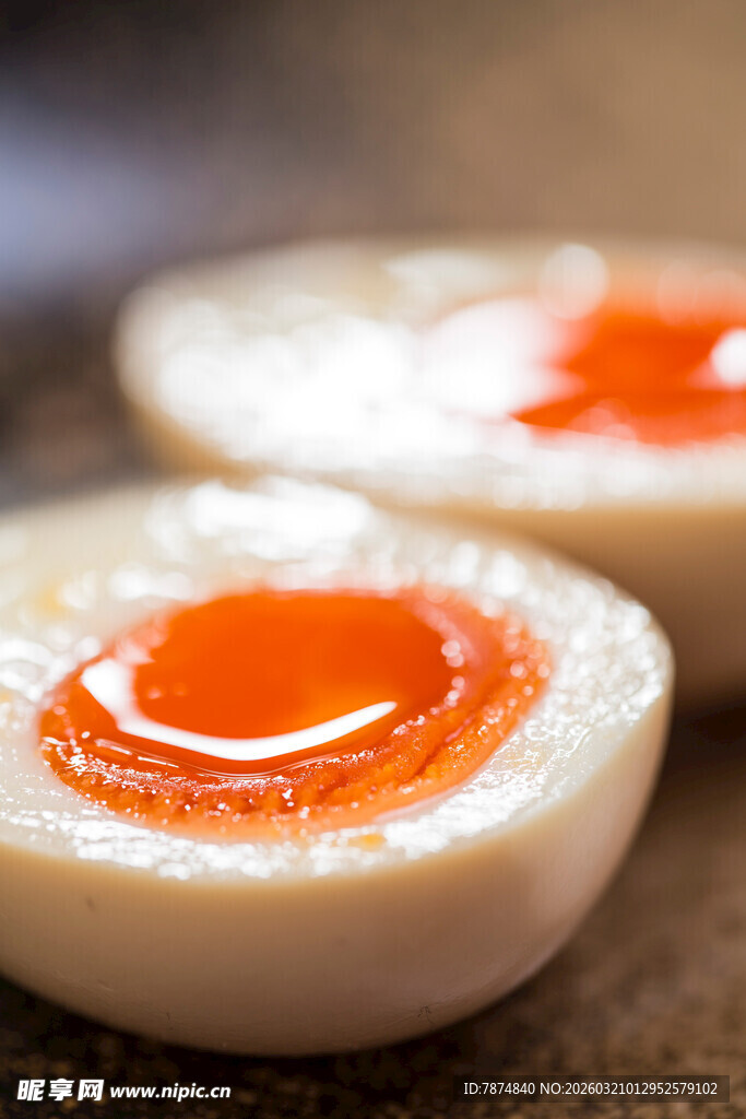 溏心蛋特写