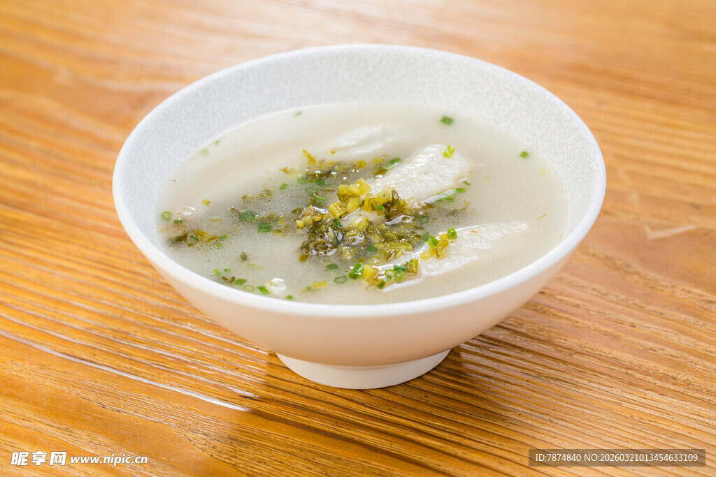 一碗清香的鱼片汤