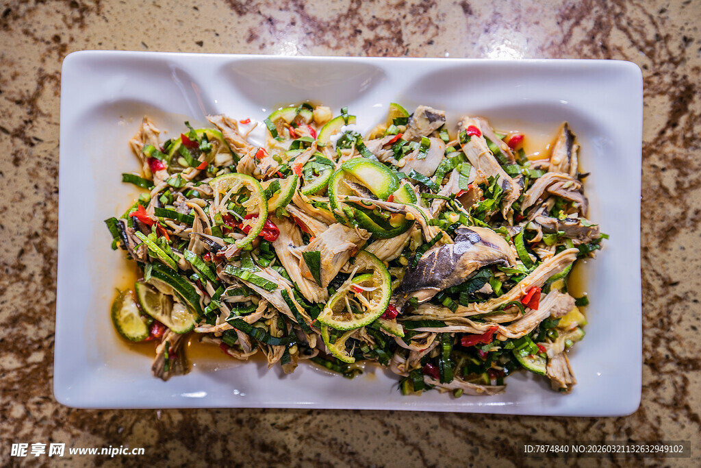 美味蔬菜炒海鲜拼盘