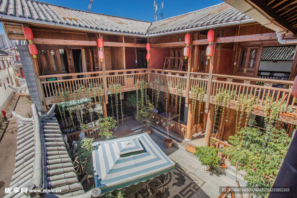 中式传统庭院建筑景观