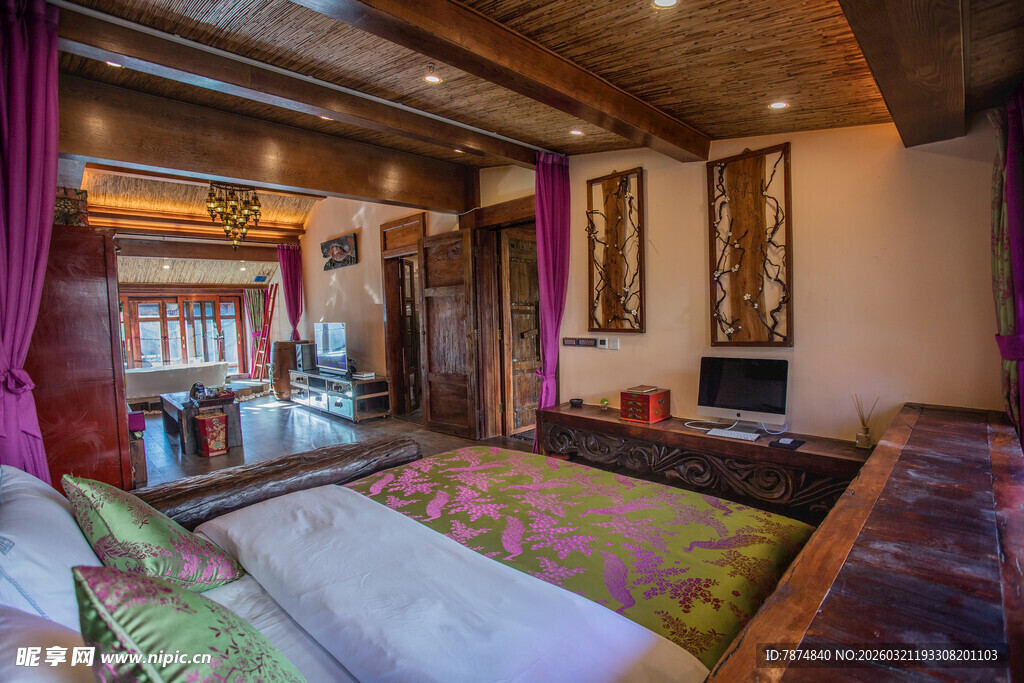 民族风特色卧室温馨场景
