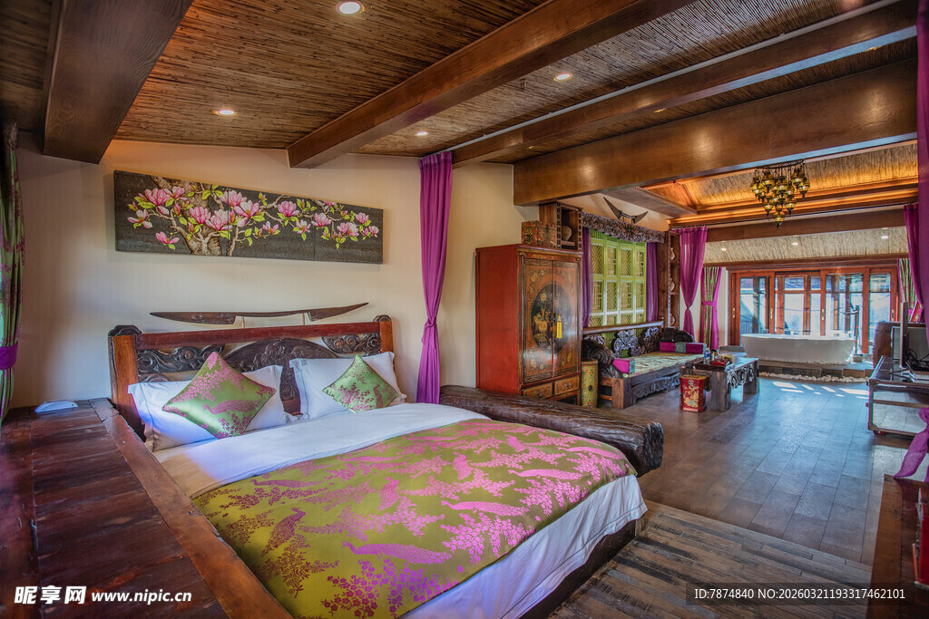 民族风特色卧室温馨场景