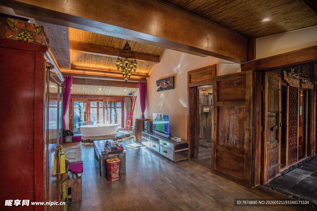 藏式风格室内家居场景