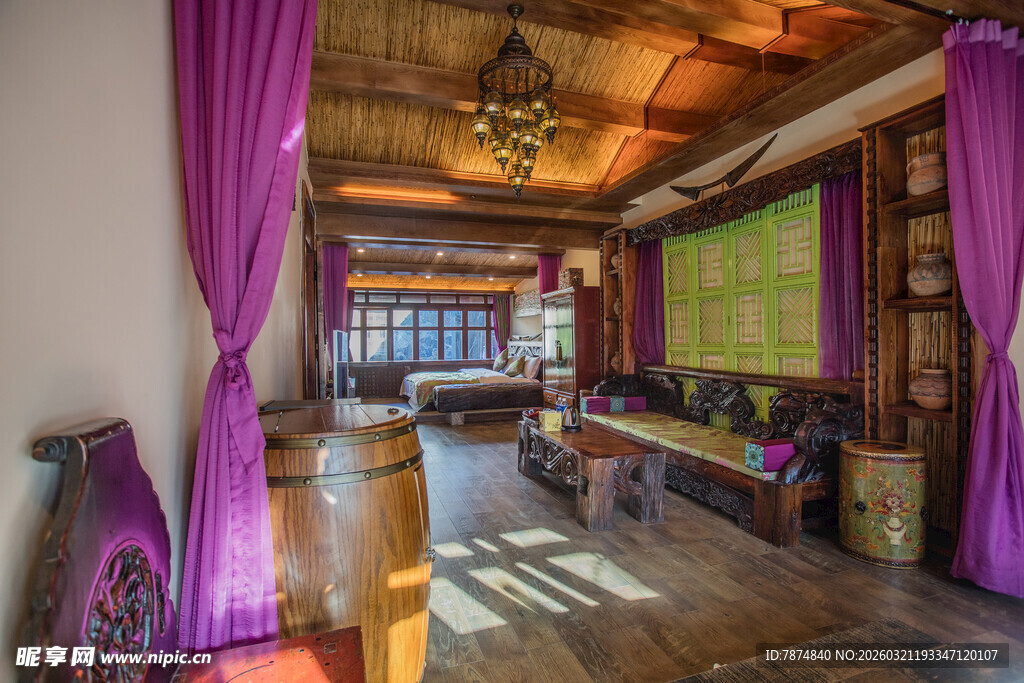 异域风情的室内休闲空间