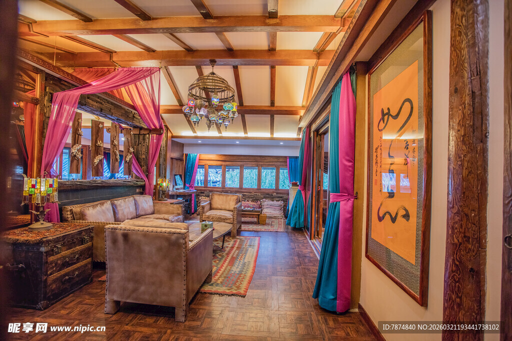 传统风格室内装饰场景