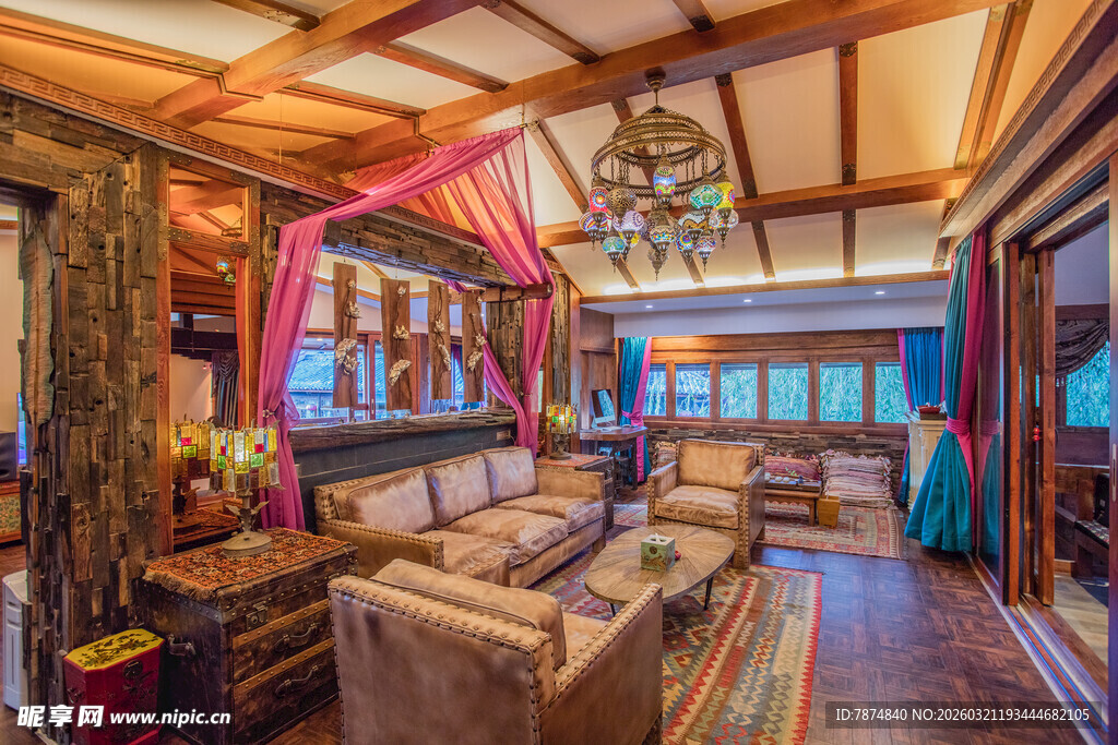 民族风豪华客厅室内景观