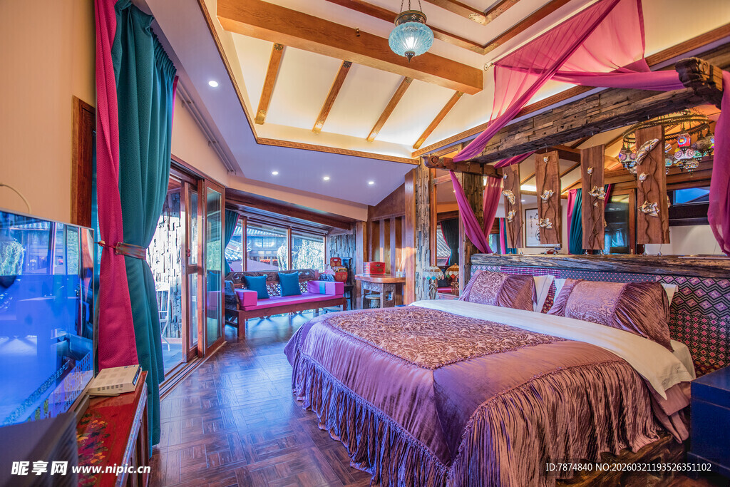 豪华梦幻主题卧室空间