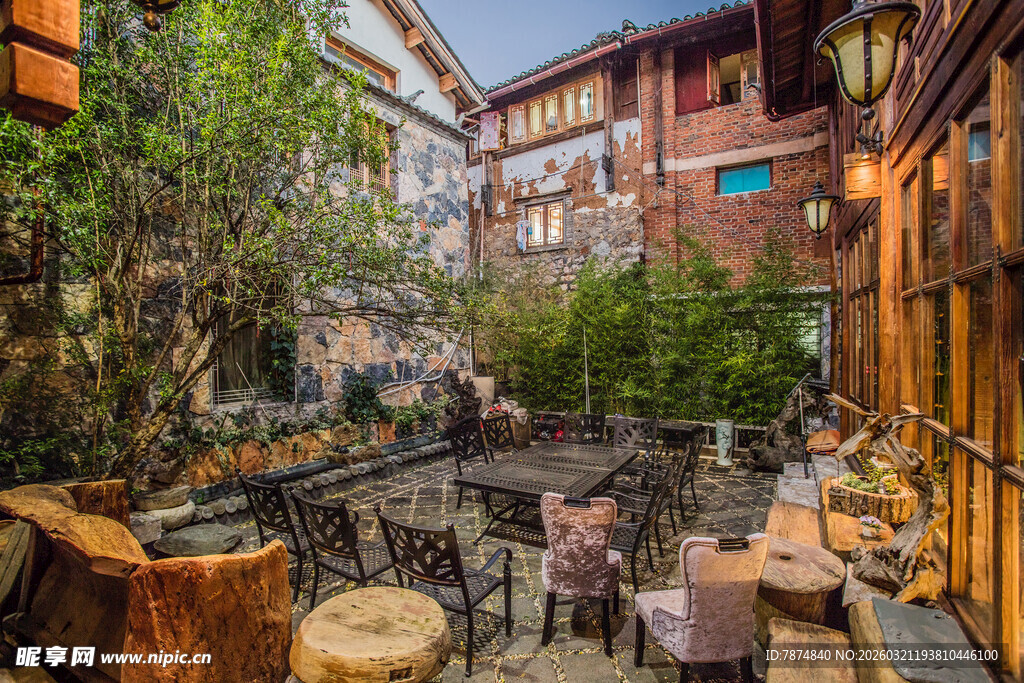 古雅庭院休闲空间