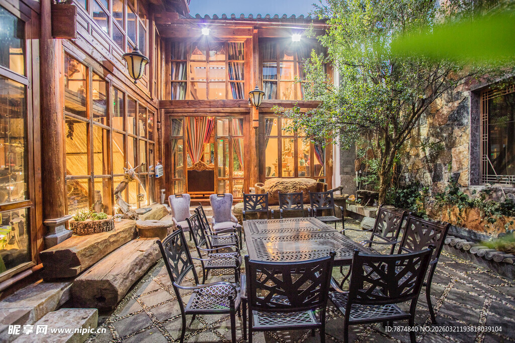 庭院休闲空间 静谧雅致