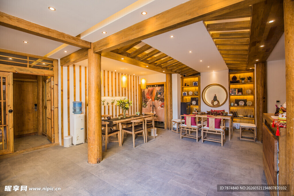 木质温馨风室内休闲空间