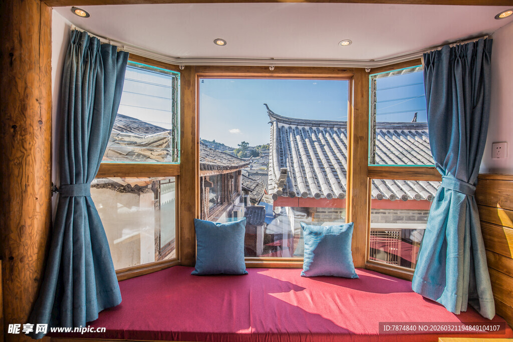 窗边舒适休闲角落