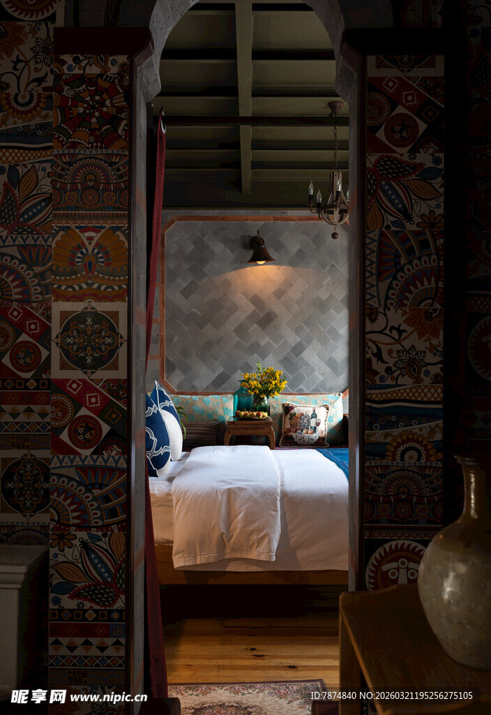 异域风情卧室室内景致