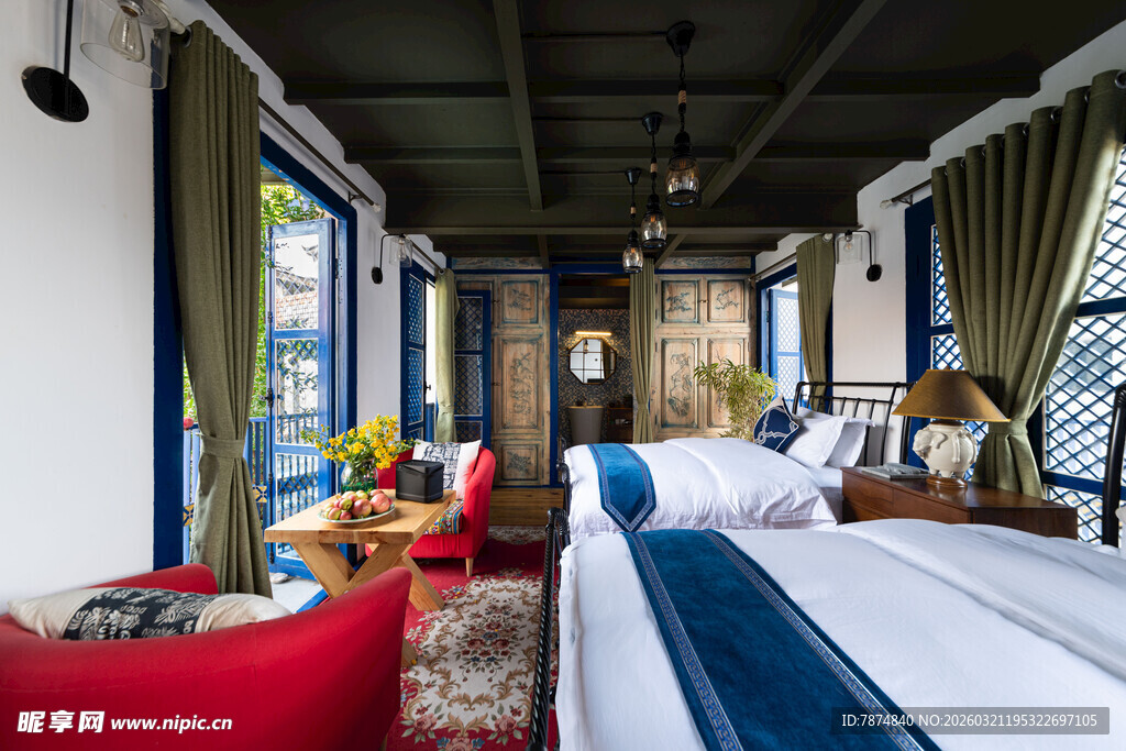 复古风卧室 尽显独特格调