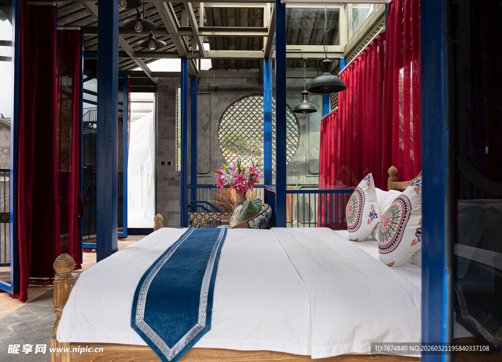 中式复古风卧室雅致空间