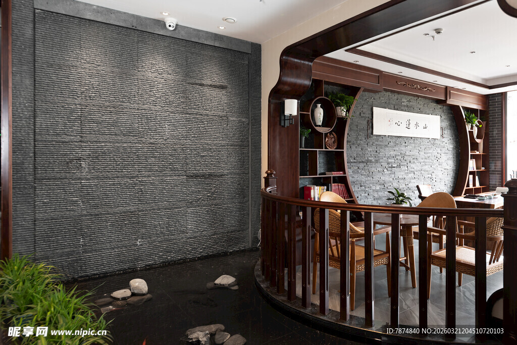 中式餐厅优雅室内景致