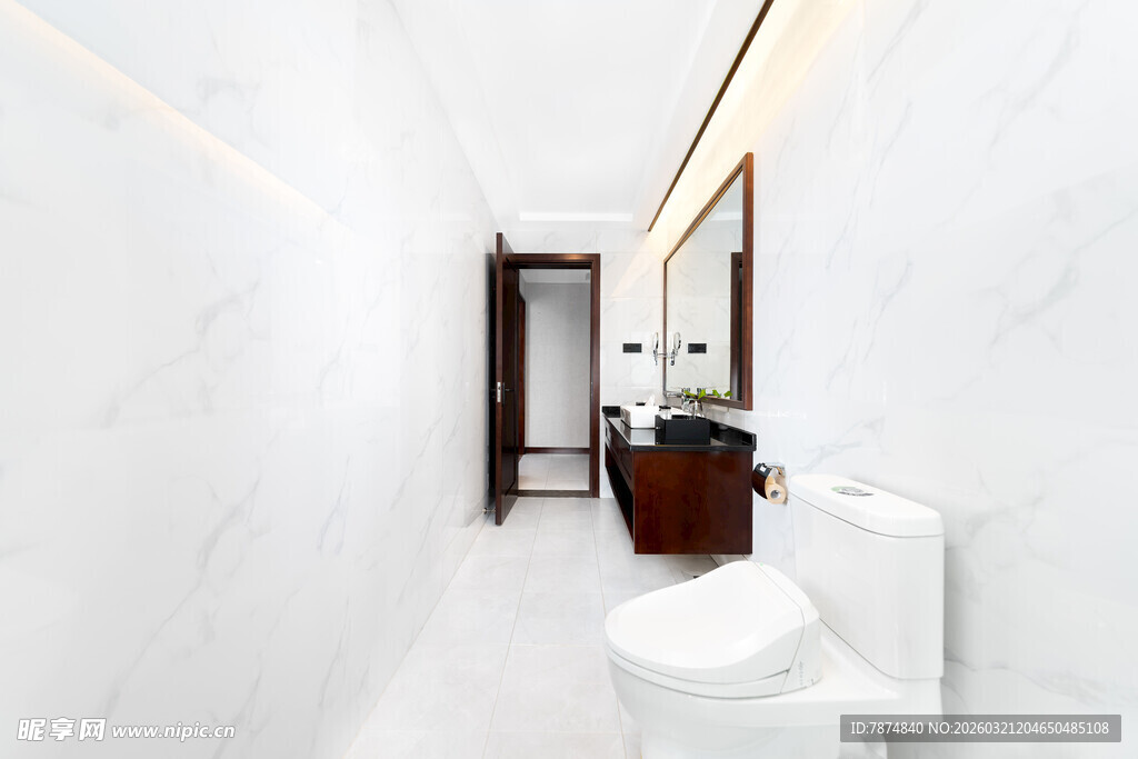 现代简约风卫生间一角