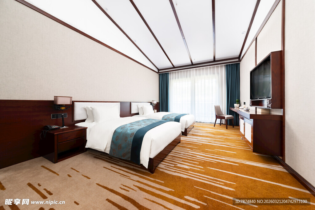 现代简约风格的酒店客房