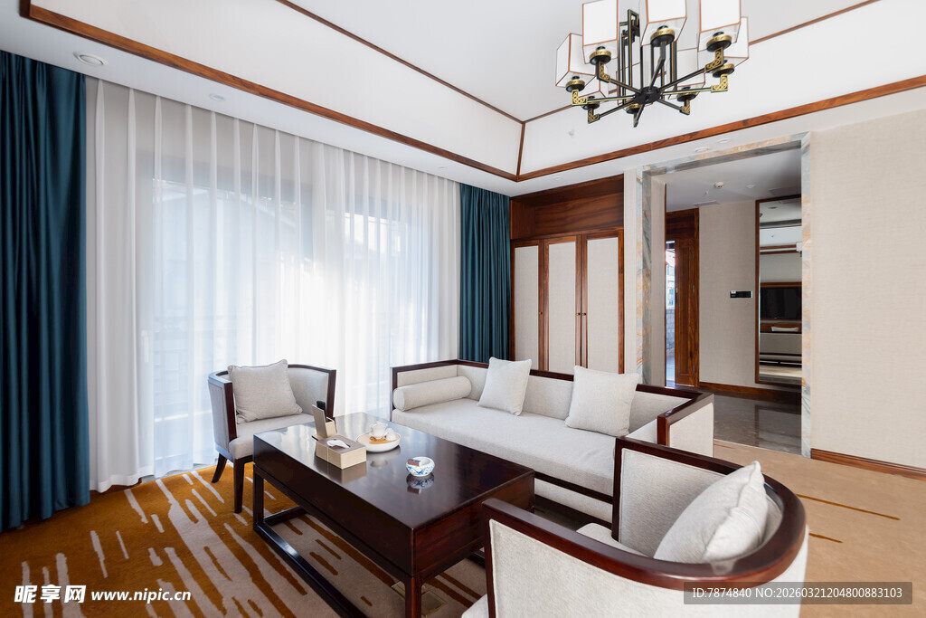 现代优雅客厅室内设计