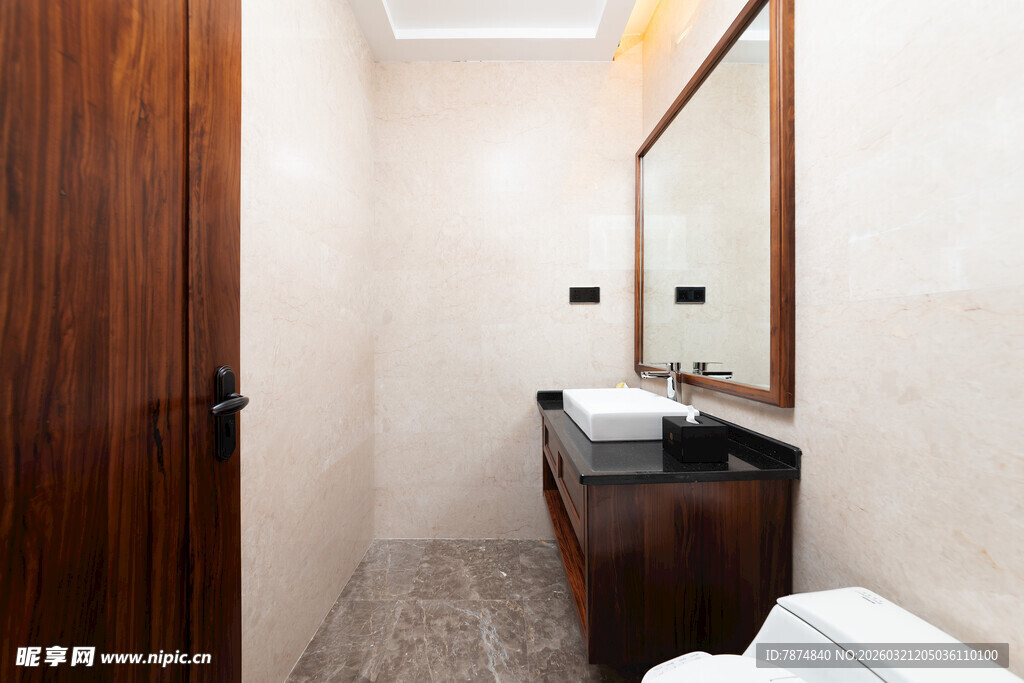 现代简约风格浴室一角