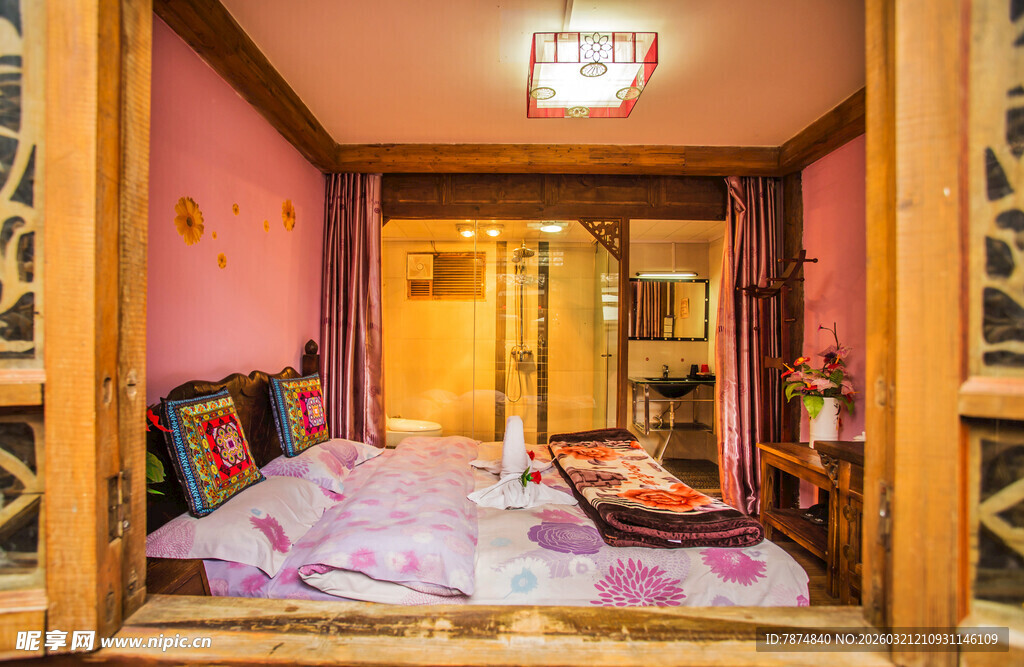 温馨日式风格卧室空间